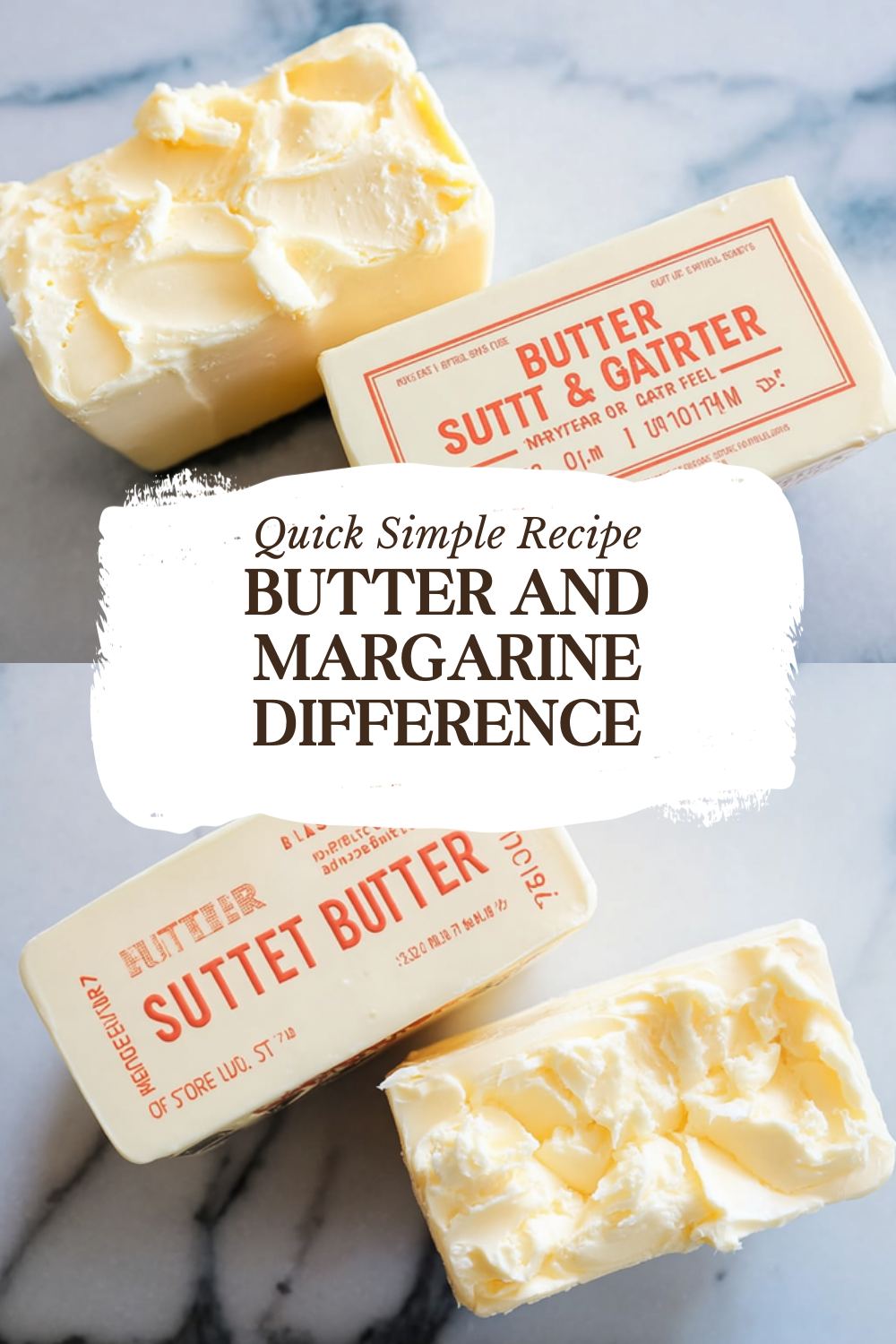 Butter And Margarine Difference