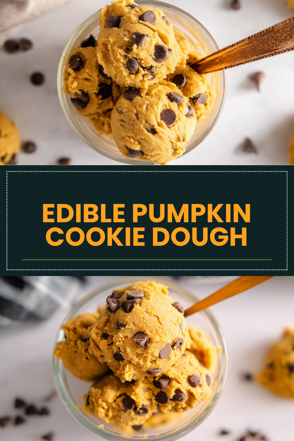 Edible Pumpkin Cookie Dough