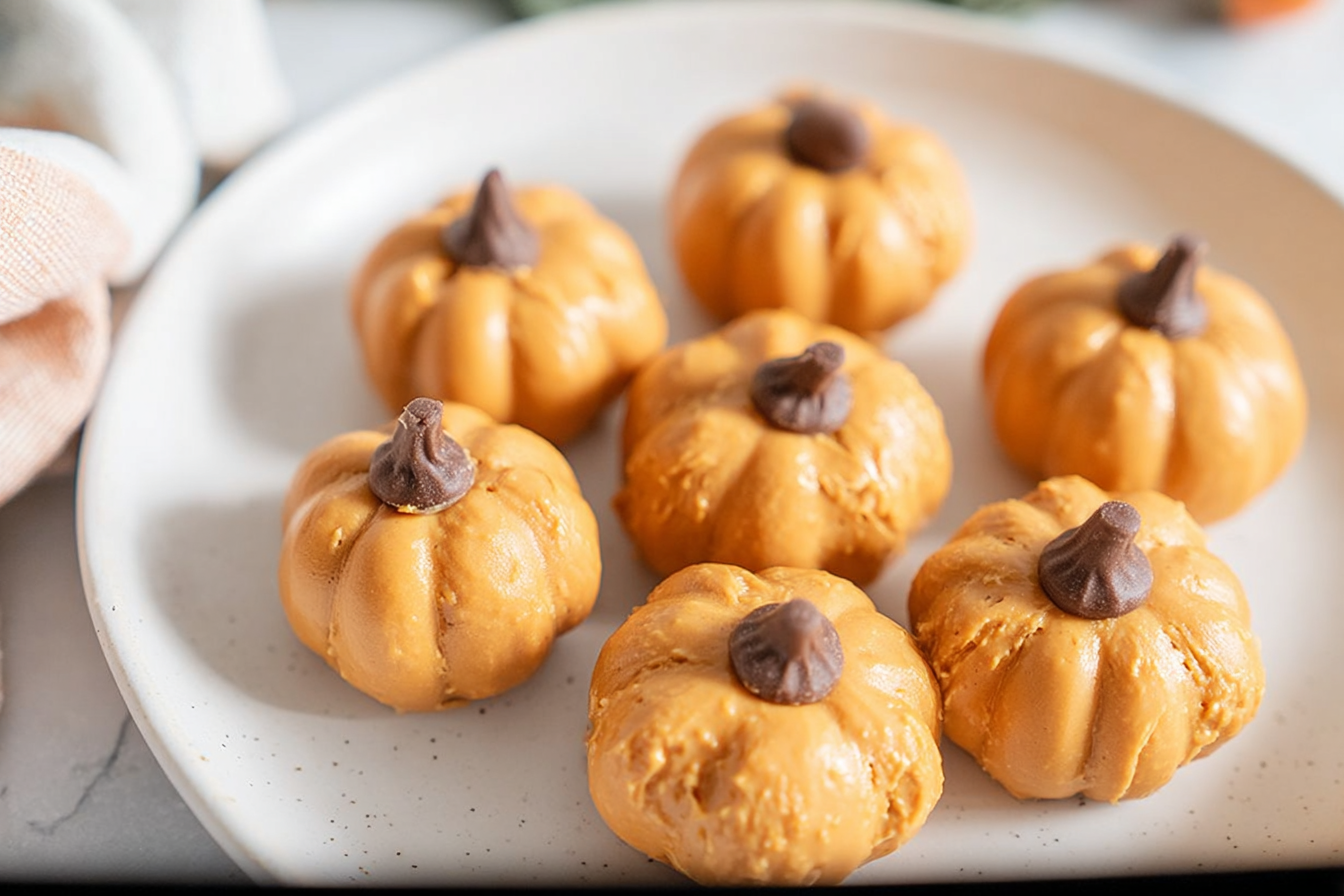 Peanut Butter Ball Pumpkins