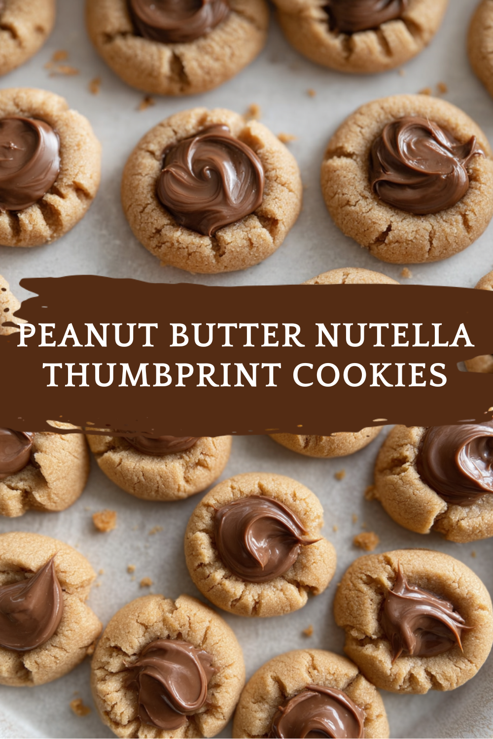 Peanut Butter Nutella Thumbprint Cookies