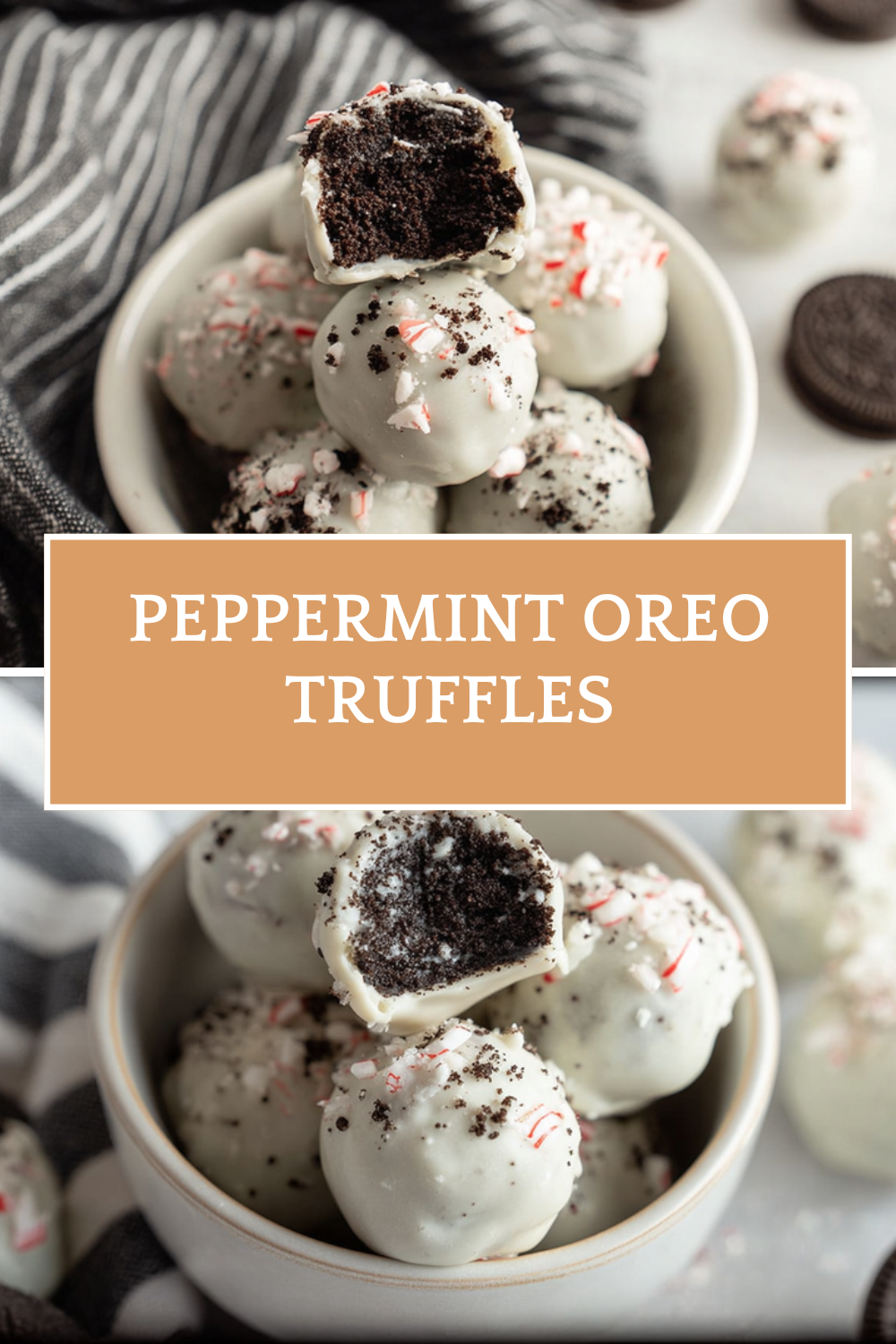 Peppermint Oreo Truffles