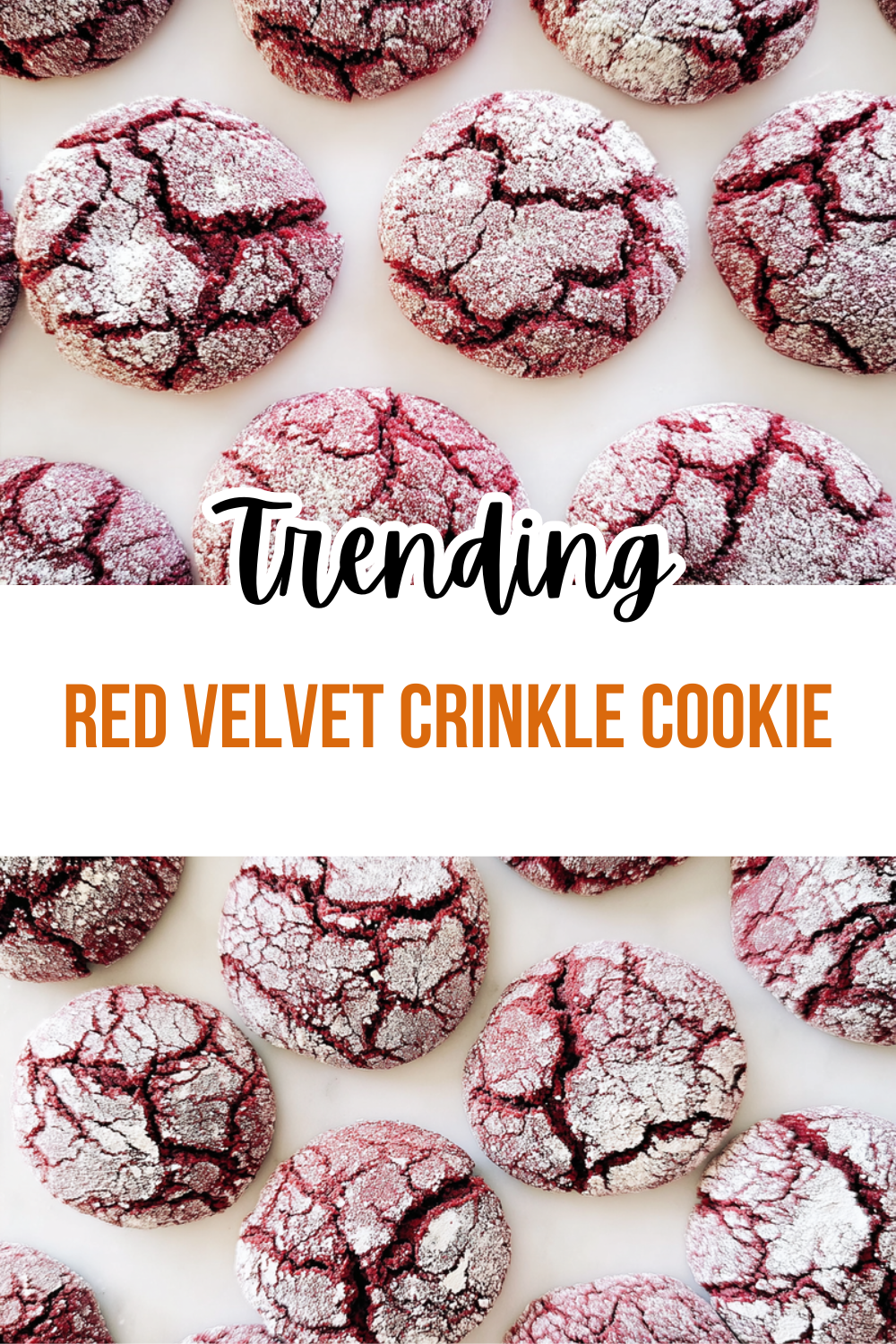 Red Velvet Crinkle Cookie