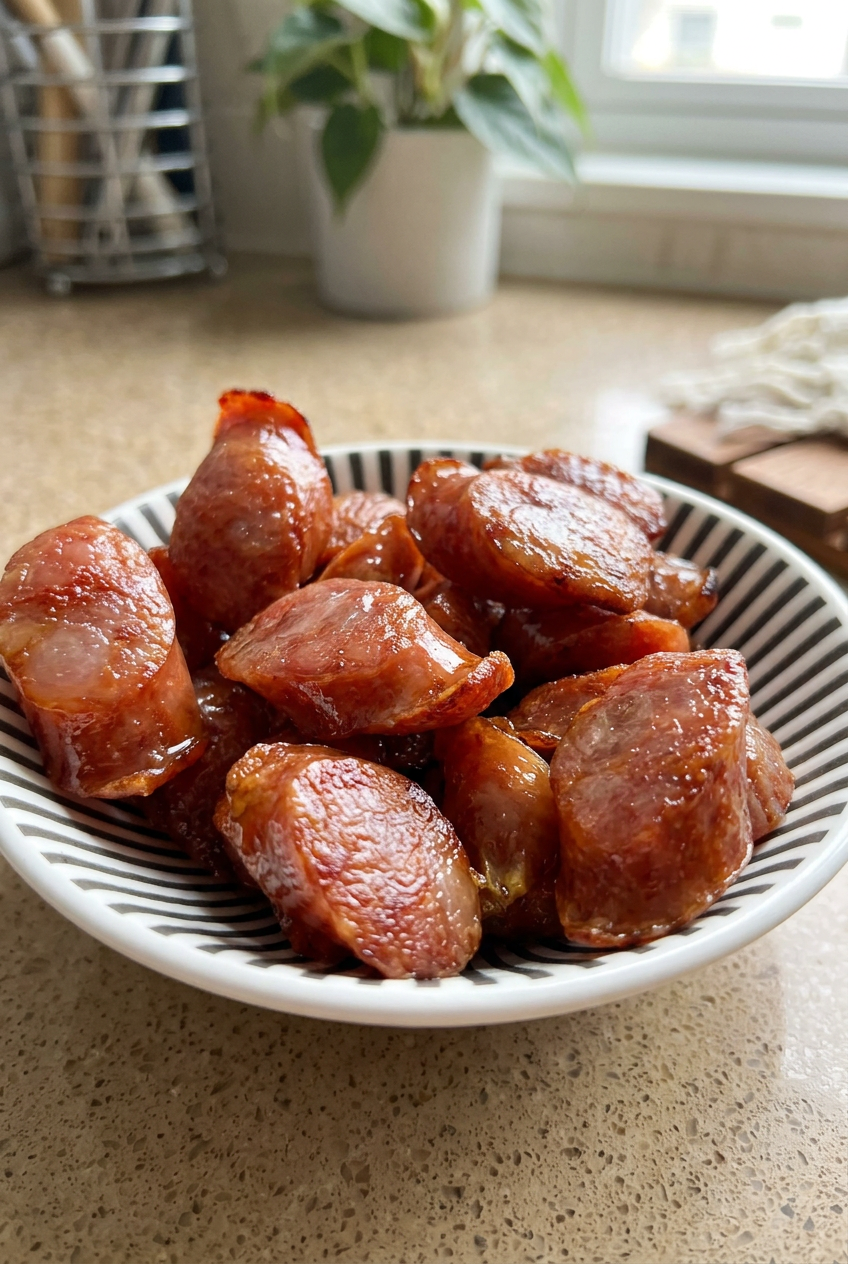 Air Fryer Chinese Sausage Crispy Easy Recipe 4 Air Fryer Chinese Sausage