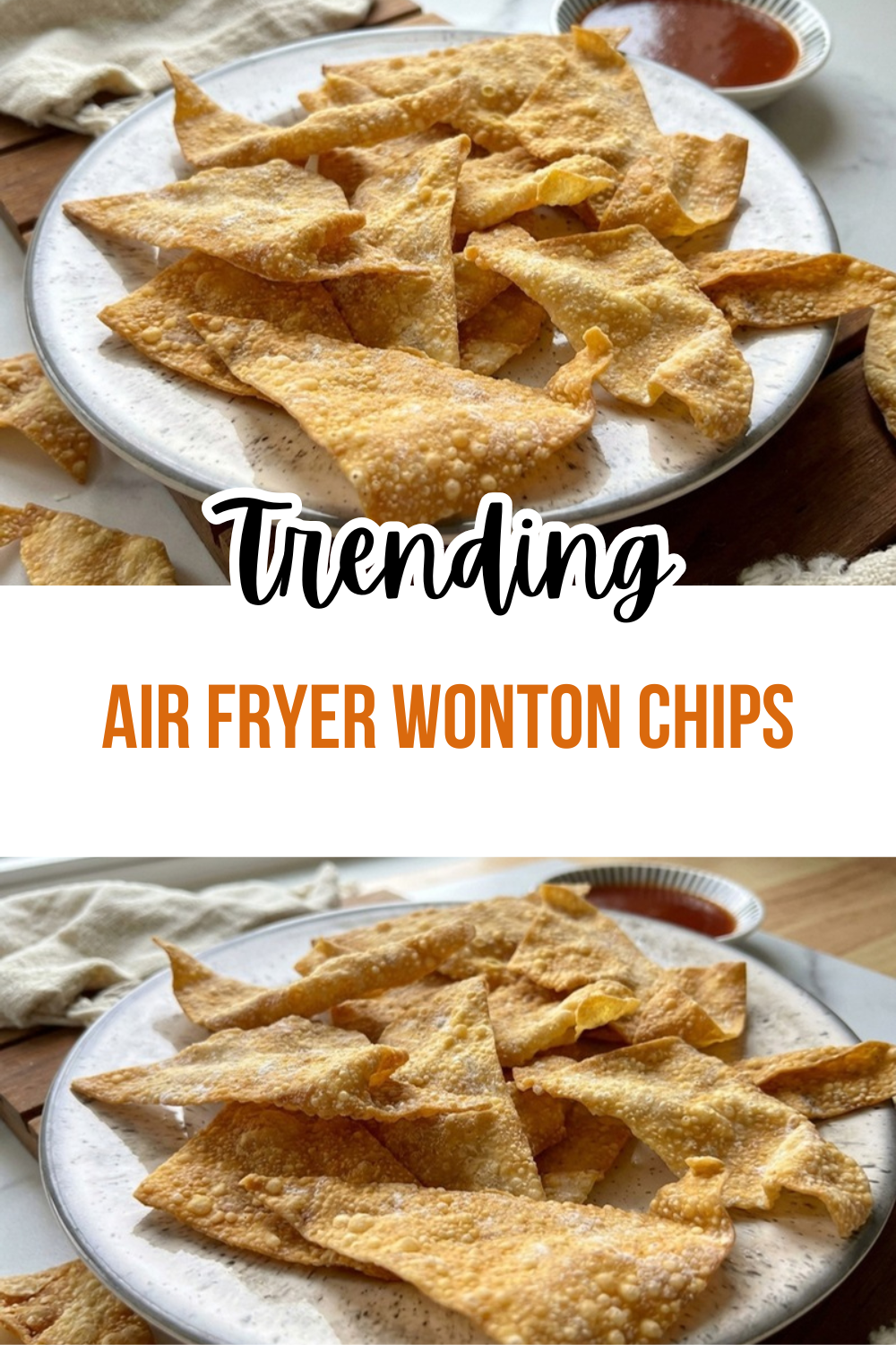 Air Fryer Wonton Chips