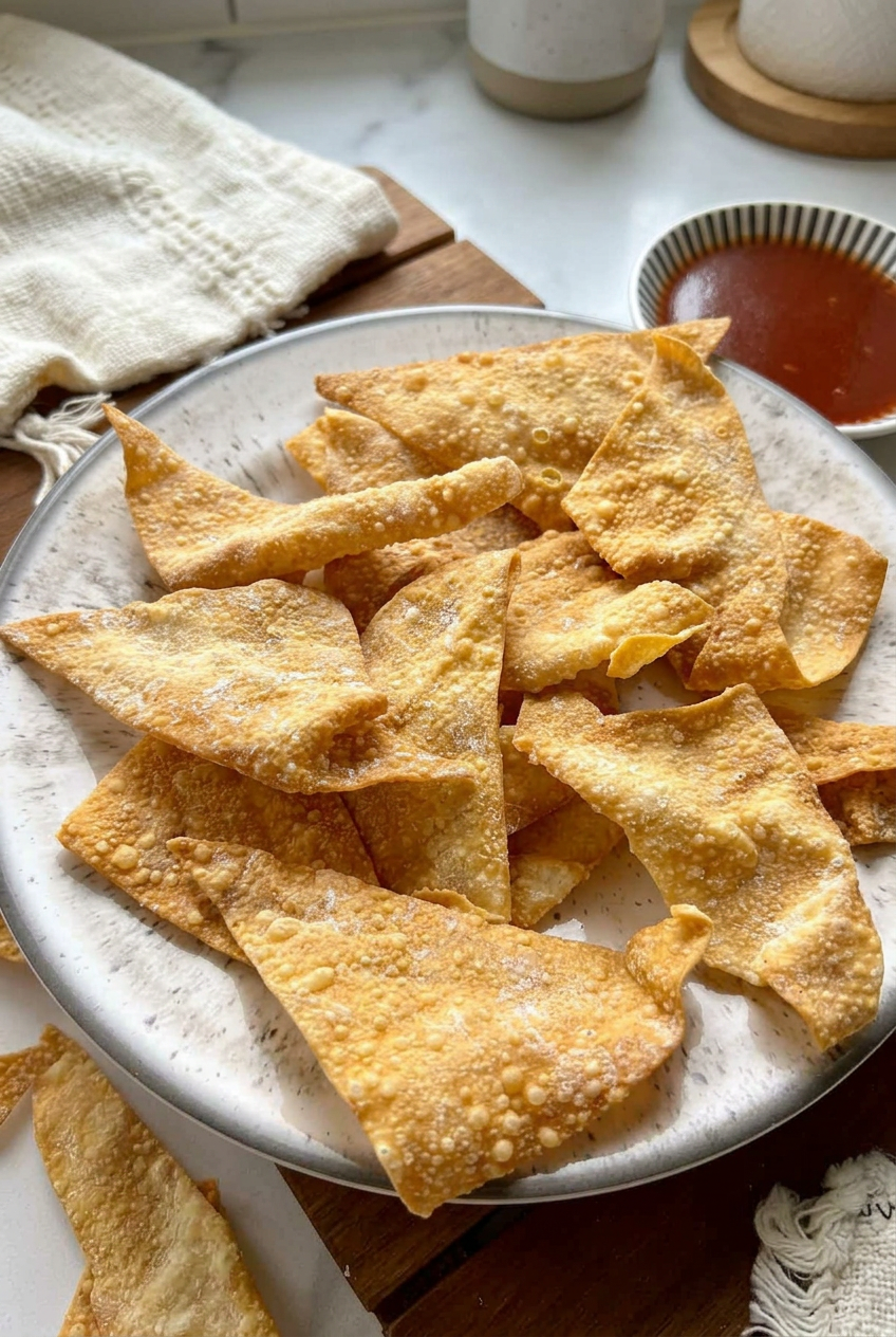 Air Fryer Wonton Chips