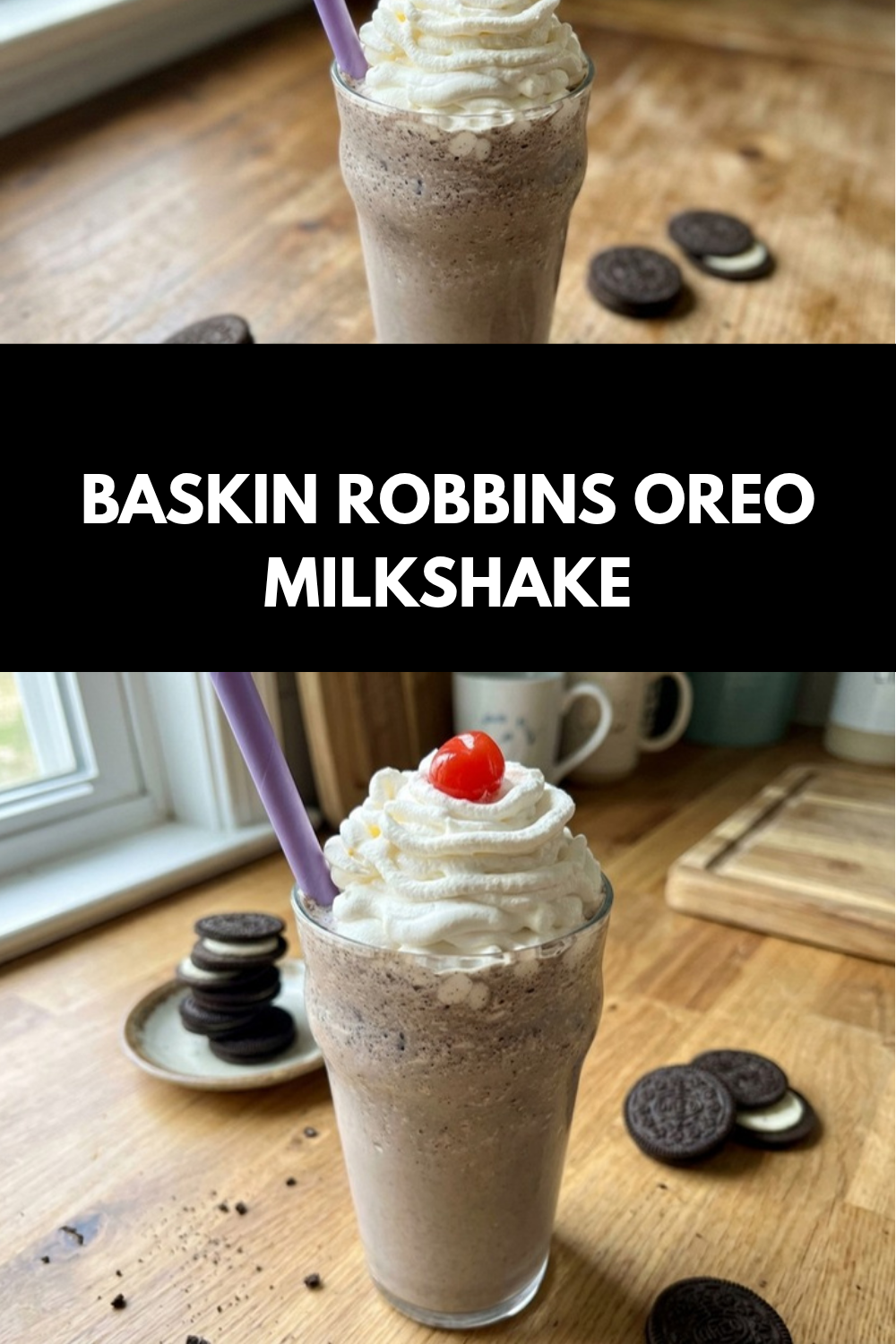 Oreo Milkshake Recipe Easy Homemade Version 5 Baskin Robbins Oreo Milkshake