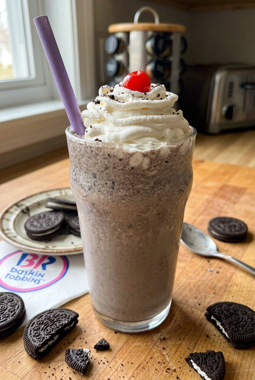 Oreo Milkshake Recipe Easy Homemade Version 4 Baskin Robbins Oreo Milkshake