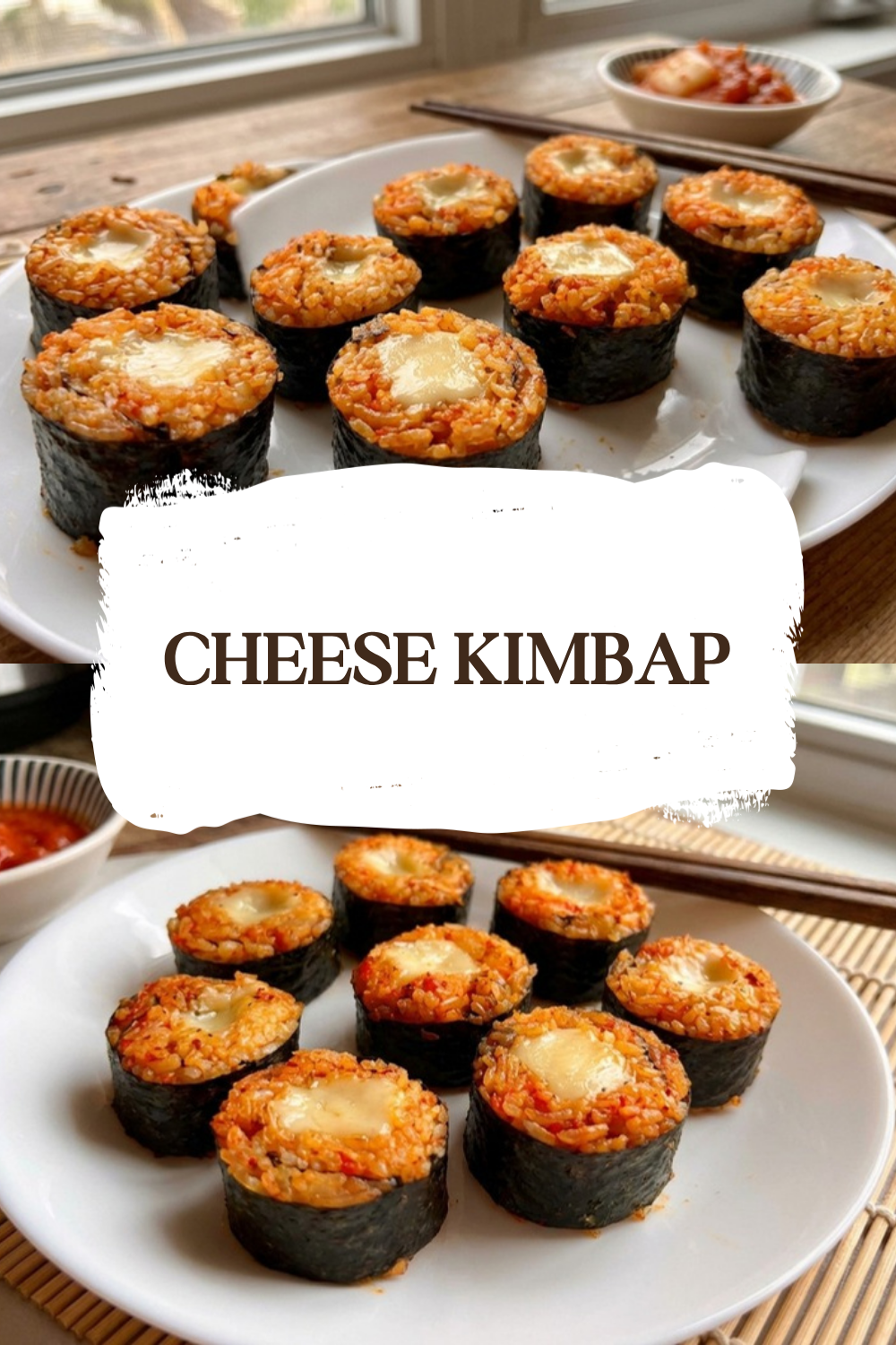 Cheese Kimchi Kimbap: Quick and Easy Recipe 5 Cheese Kimbap