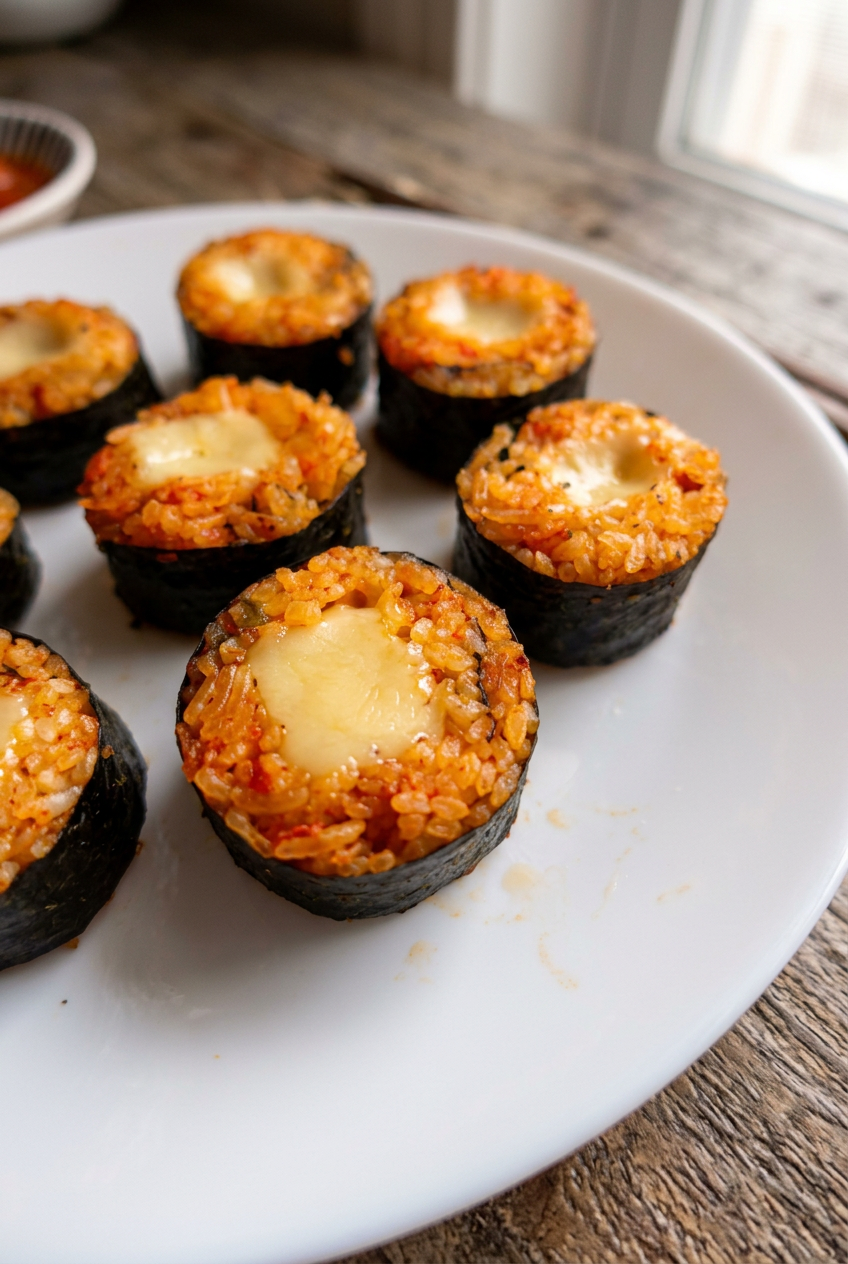 Cheese Kimchi Kimbap: Quick and Easy Recipe 4 Cheese Kimbap