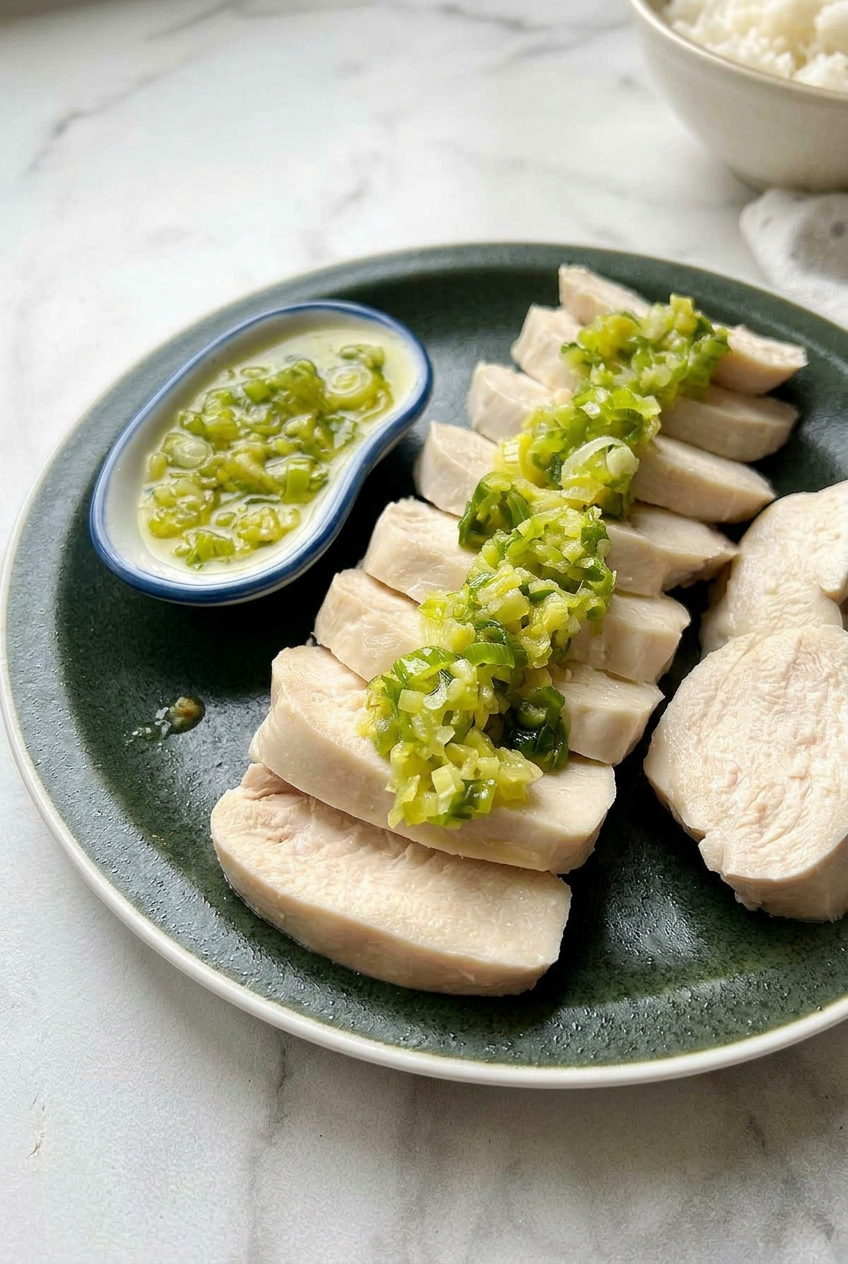 Chinese Steamed Chicken Breast