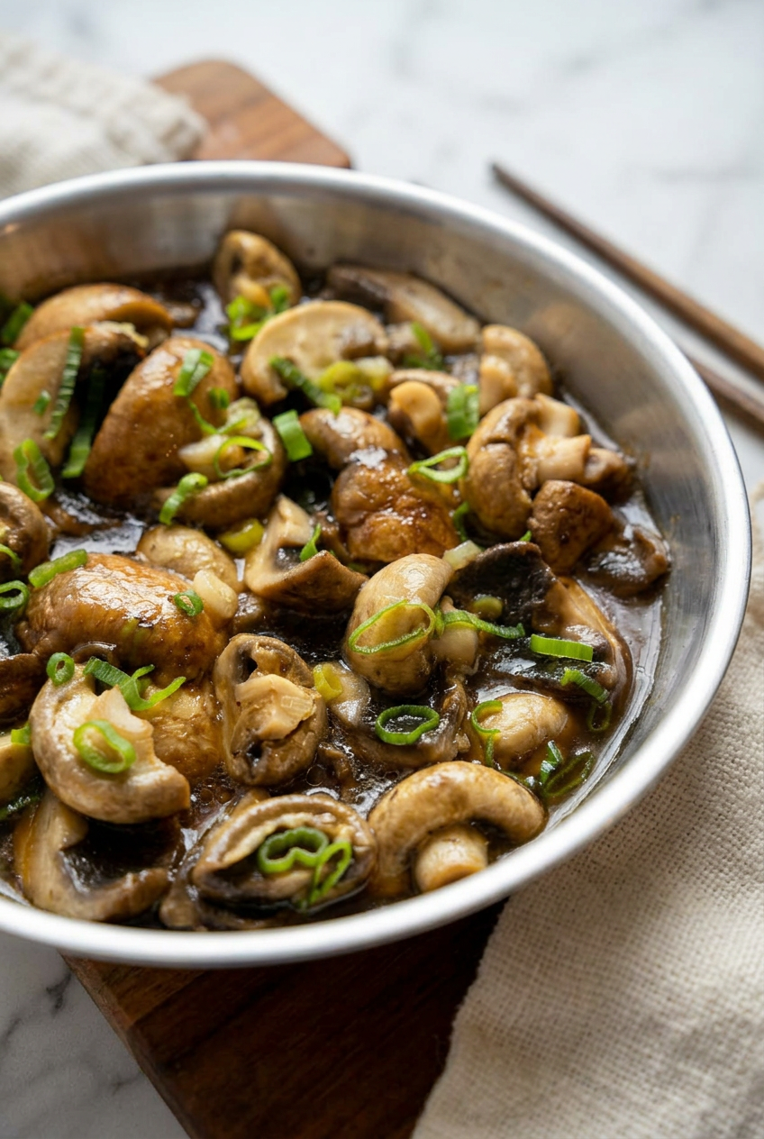 Chinese Steamed Mushrooms Recipe