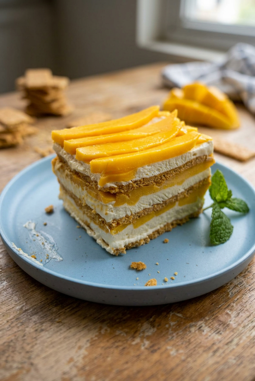 Filipino Mango Float Recipe Easy No Bake Dessert 4 Mango Float