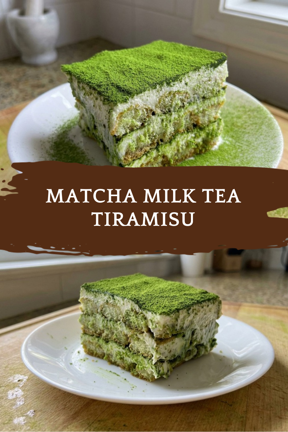 Matcha Milk Tea Tiramisu