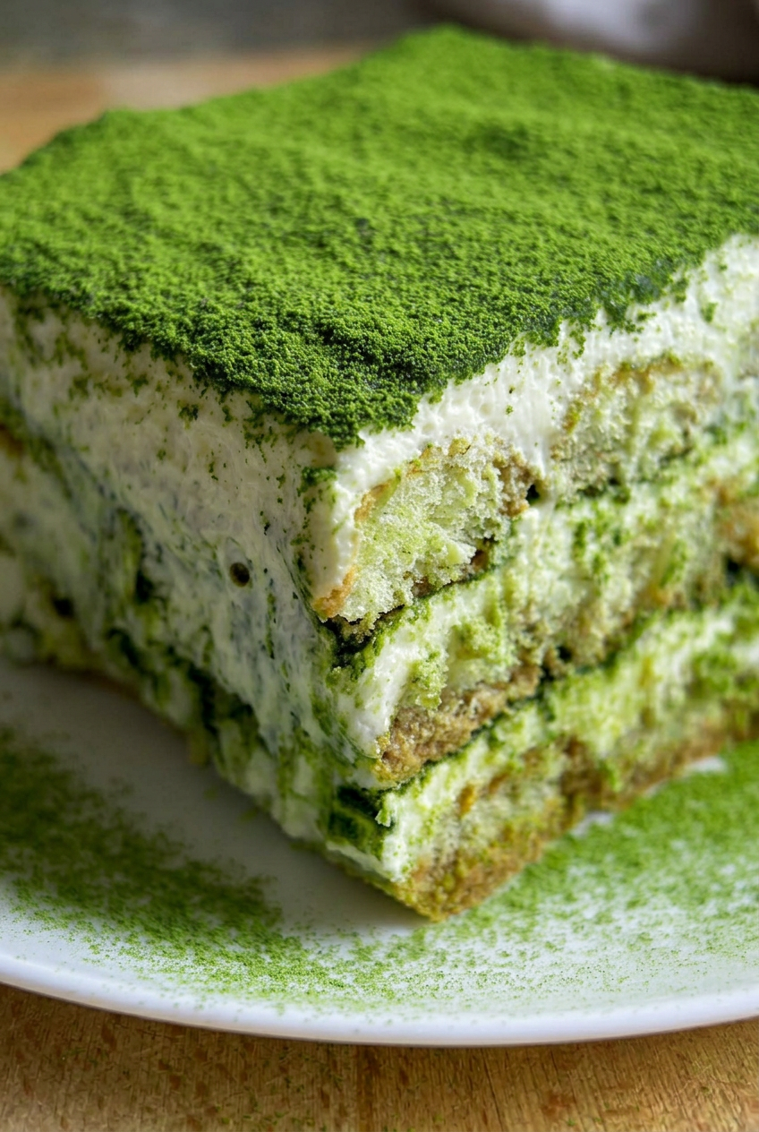 Matcha Milk Tea Tiramisu
