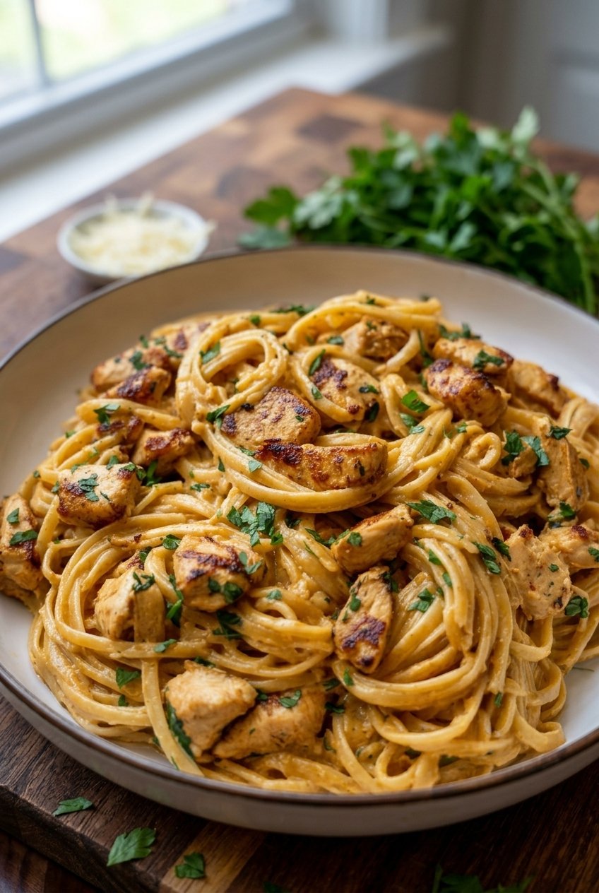 Cowboy Butter Chicken Linguine