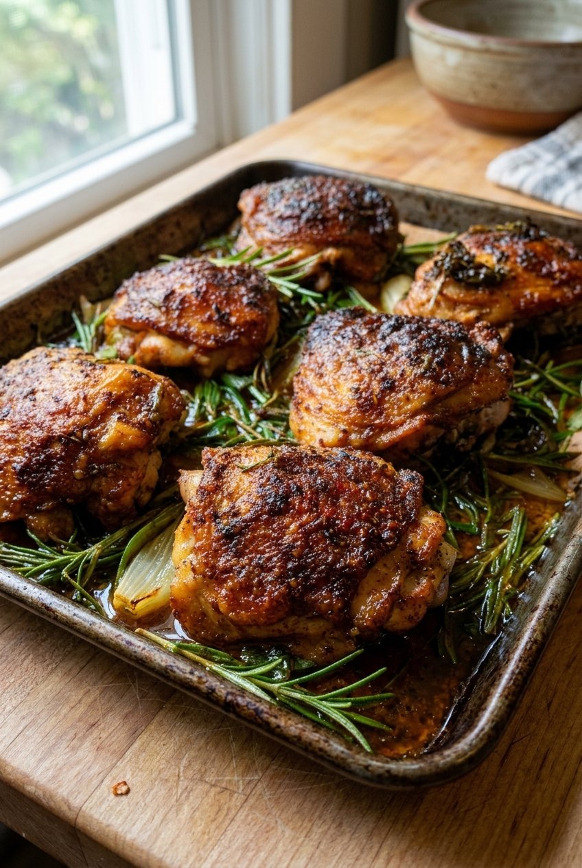 Oven Baked Chicken Thighs
