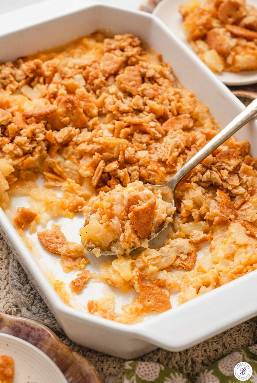 Southern Pineapple Casserole Best Easy Recipe 4 Pineapple Casserole