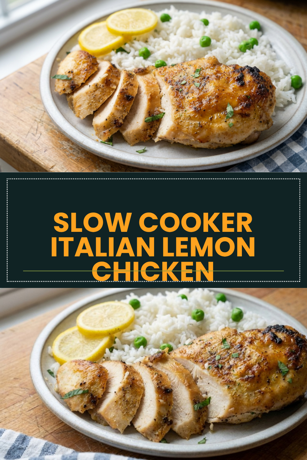 Slow Cooker Italian Lemon Chicken