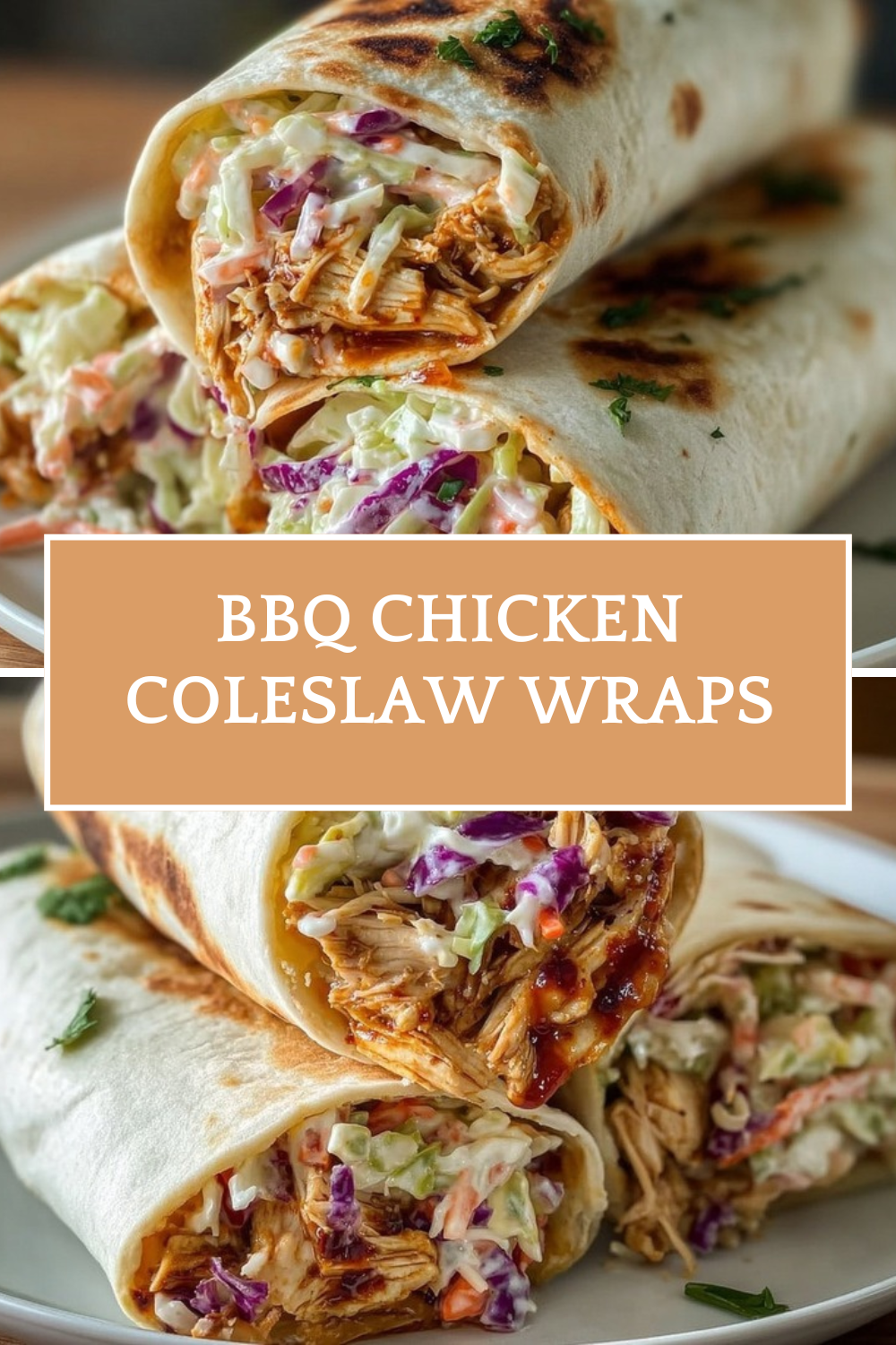 Bbq Chicken Coleslaw Wraps