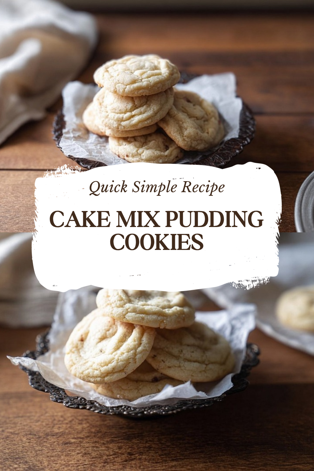 Cake Mix Pudding Cookies