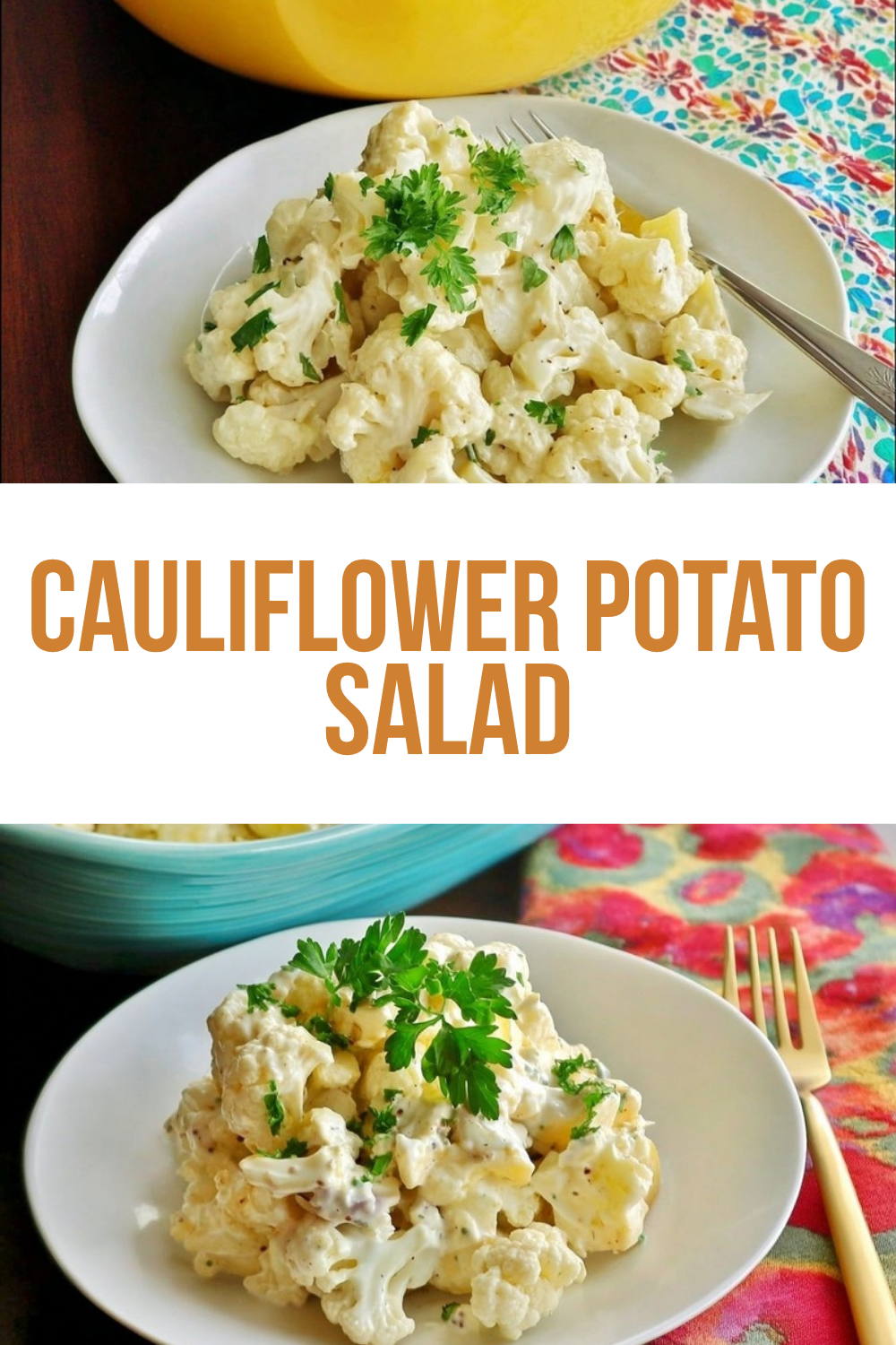 Cauliflower Potato Salad Keto Low Carb Recipe 5 Cauliflower Potato Salad