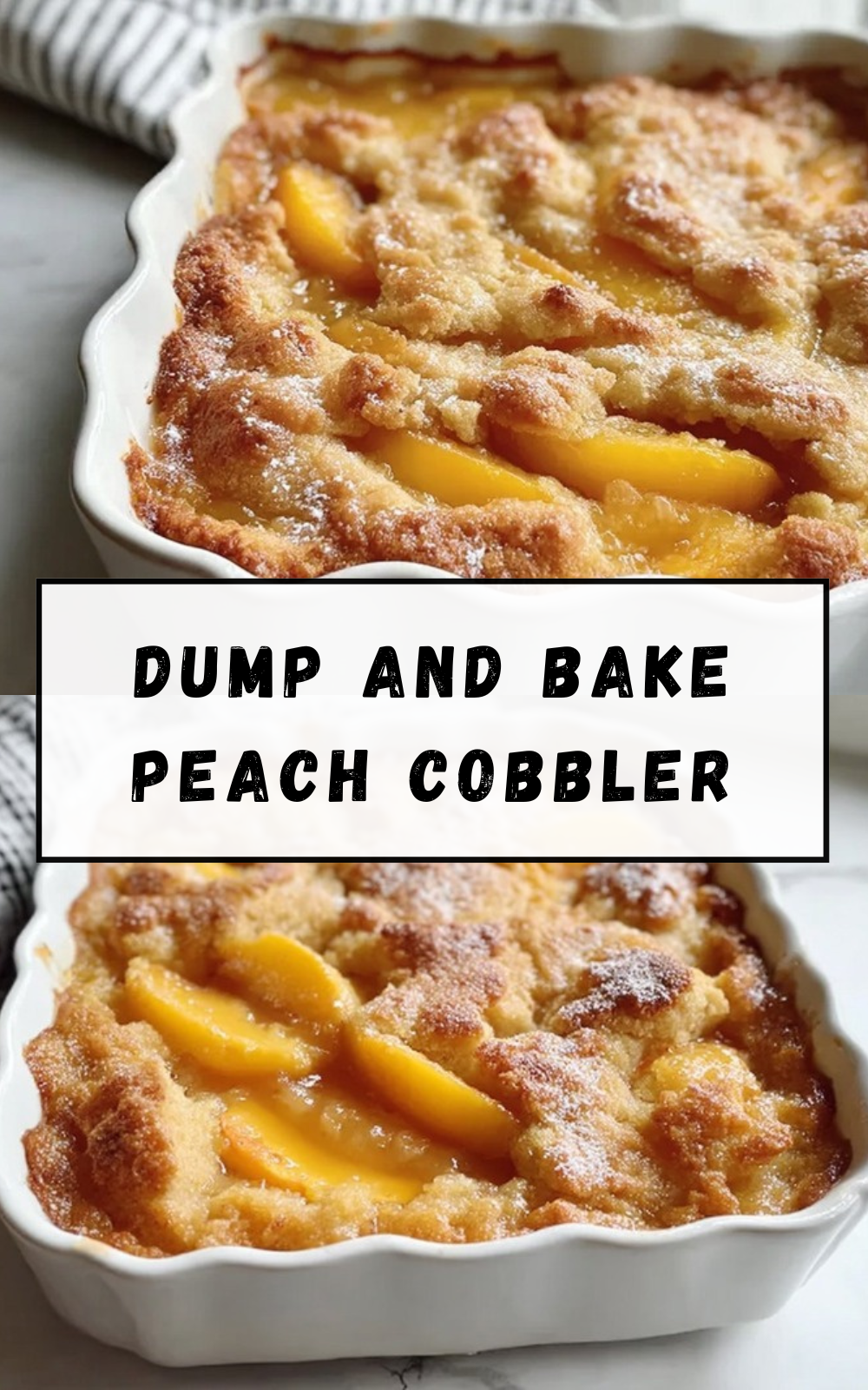 Peach Cobbler Dump Cake: Easiest 3 Ingredient Dessert Recipe 5 Dump And Bake Peach Cobbler