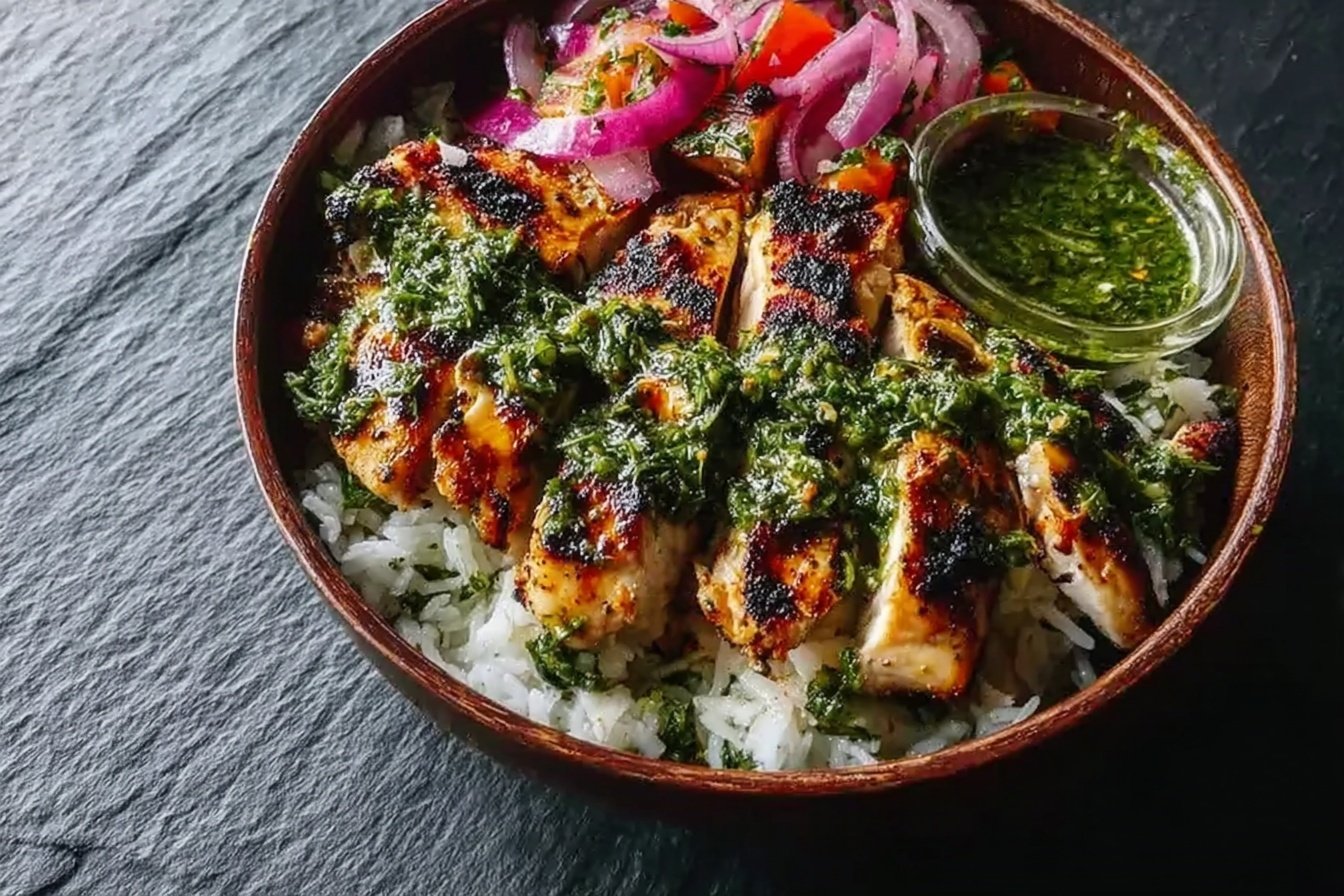 Chimichurri Chicken Breast Bowl Recipe 4 Easy Chimichurri Grilled Chicken Bowl