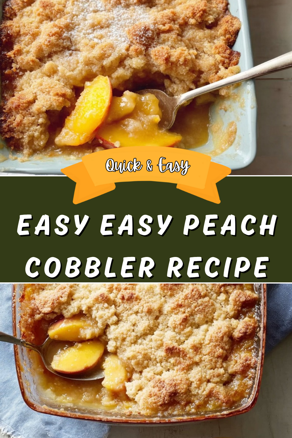 Easy Peach Cobbler Recipe Ready in 30 Minutes 5 Easy Easy Peach Cobbler Recipe