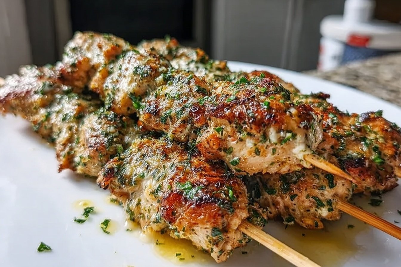 Garlic Parmesan Chicken Skewers Recipe 4 Easy Garlic Parmesan Chicken Skewers