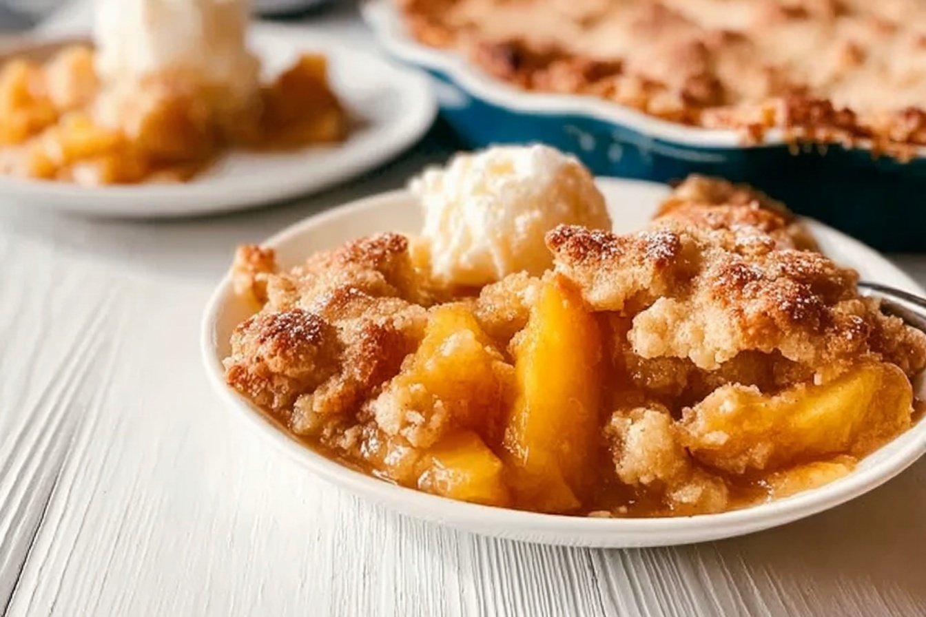 Easy Peach Cobbler Recipe 4 Easy Peach Cobbler Recipe