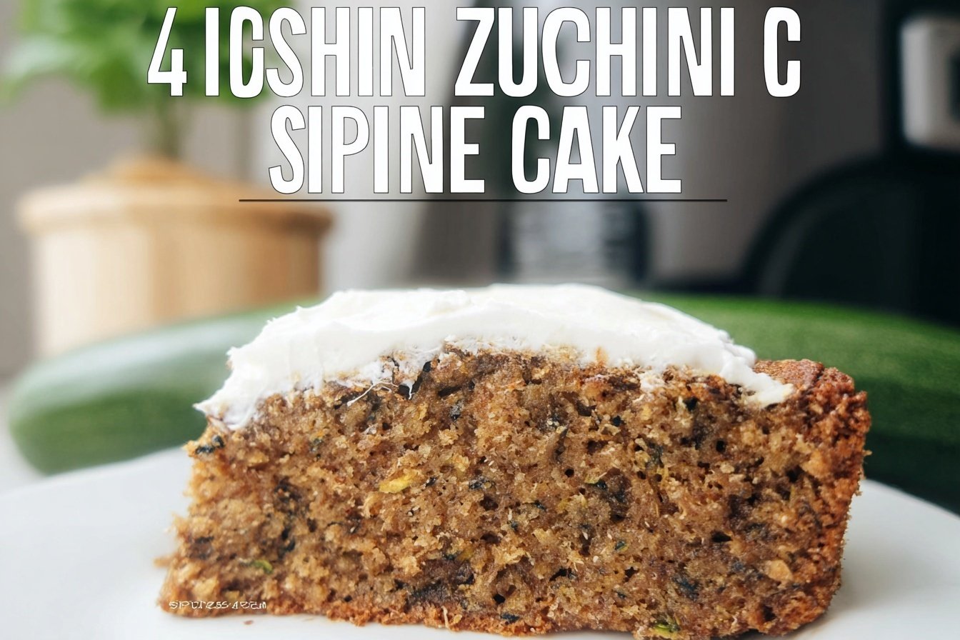 4 Ingredient Zucchini Cake Recipe 4 Four Ingredient Zucchini Spice Cake