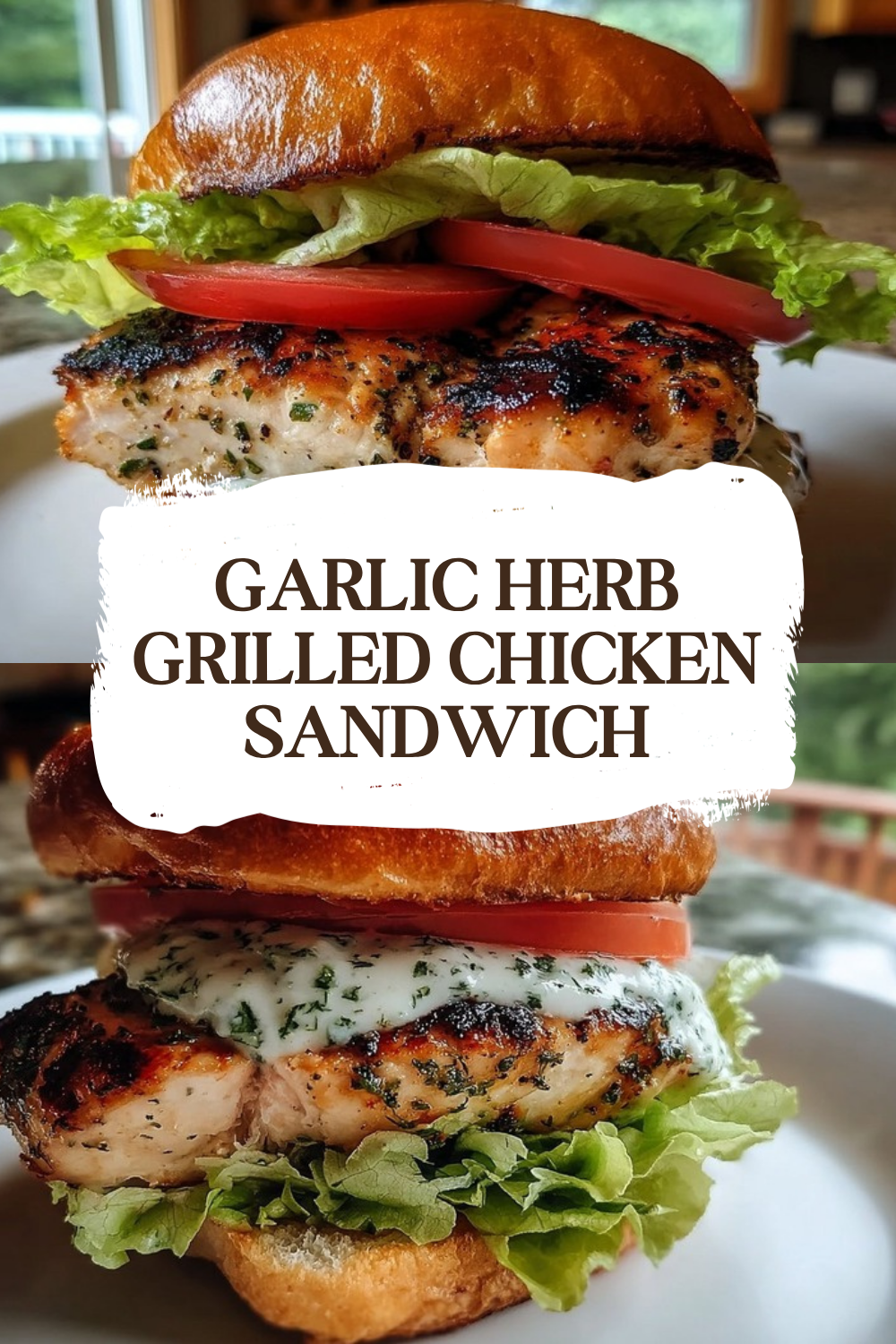 Garlic Herb Grilled Chicken Sandwich