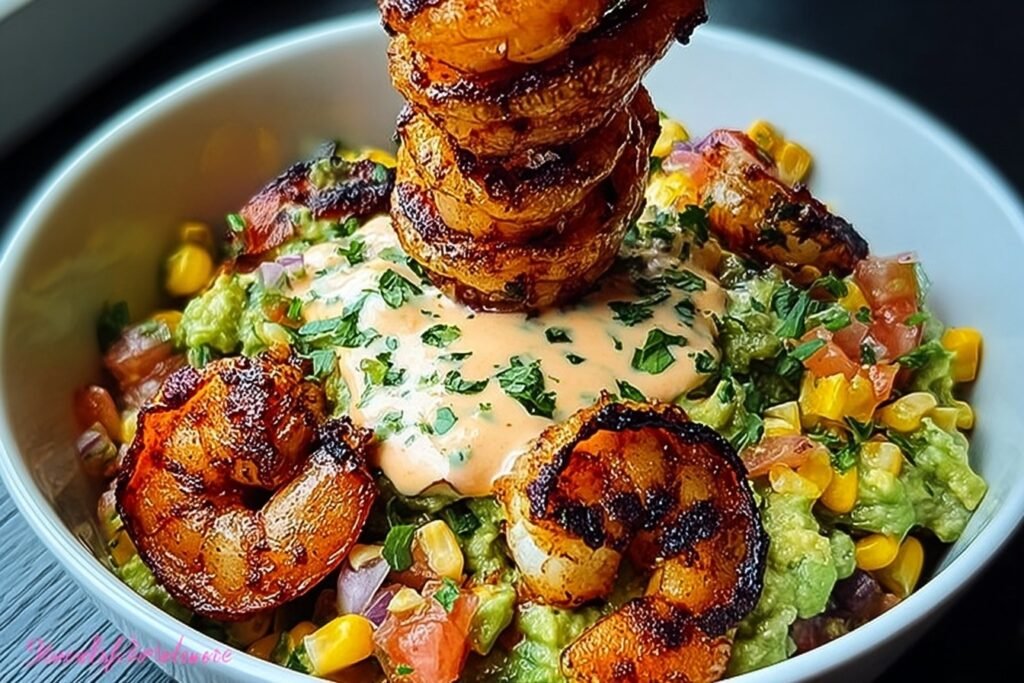Grilled Shrimp Bowl With Avocado, Corn Salsa & Creamy Sauce 73.png