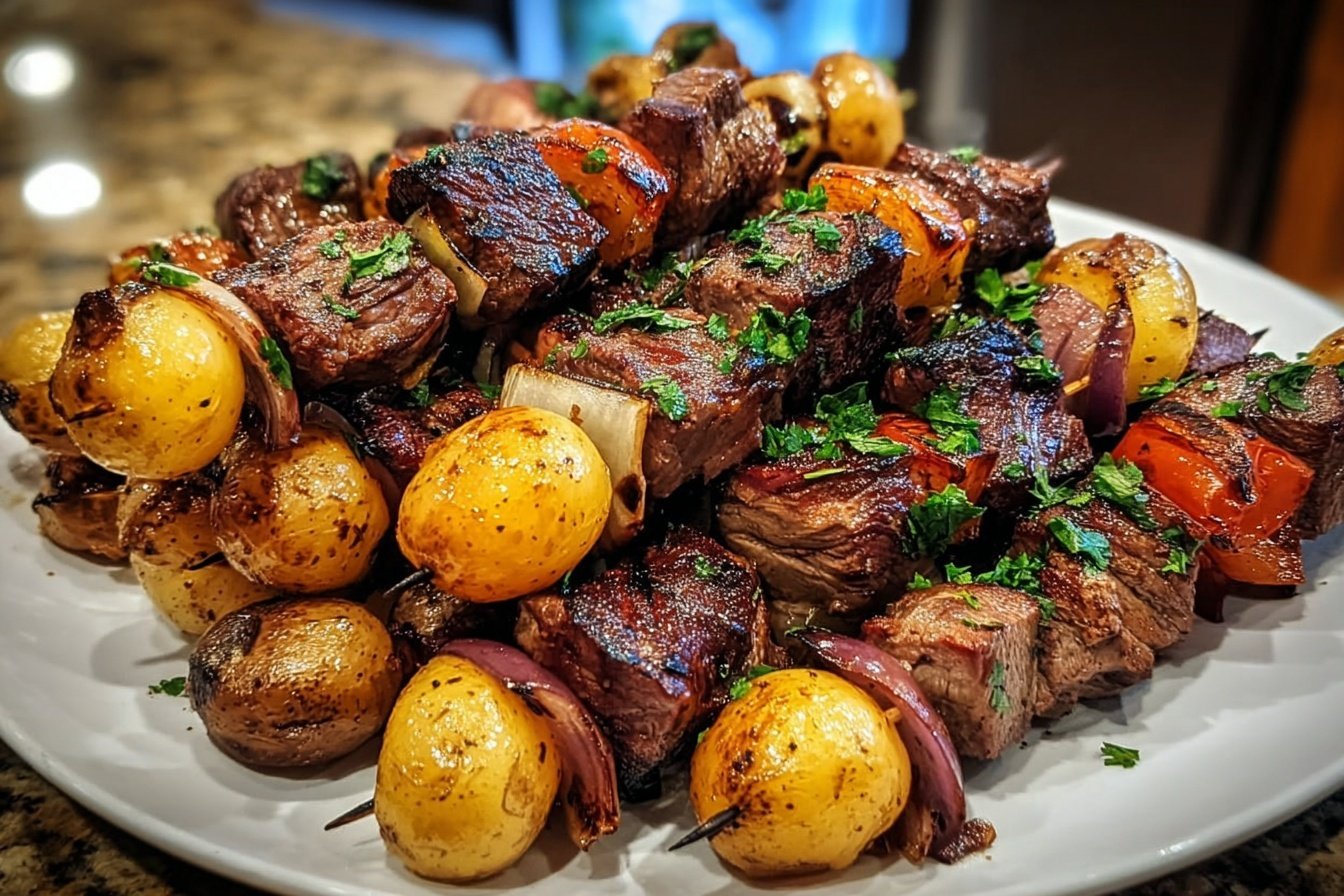 Steak and Potato Kebabs Recipe 4 Grilled Steak And Potato Kabobs