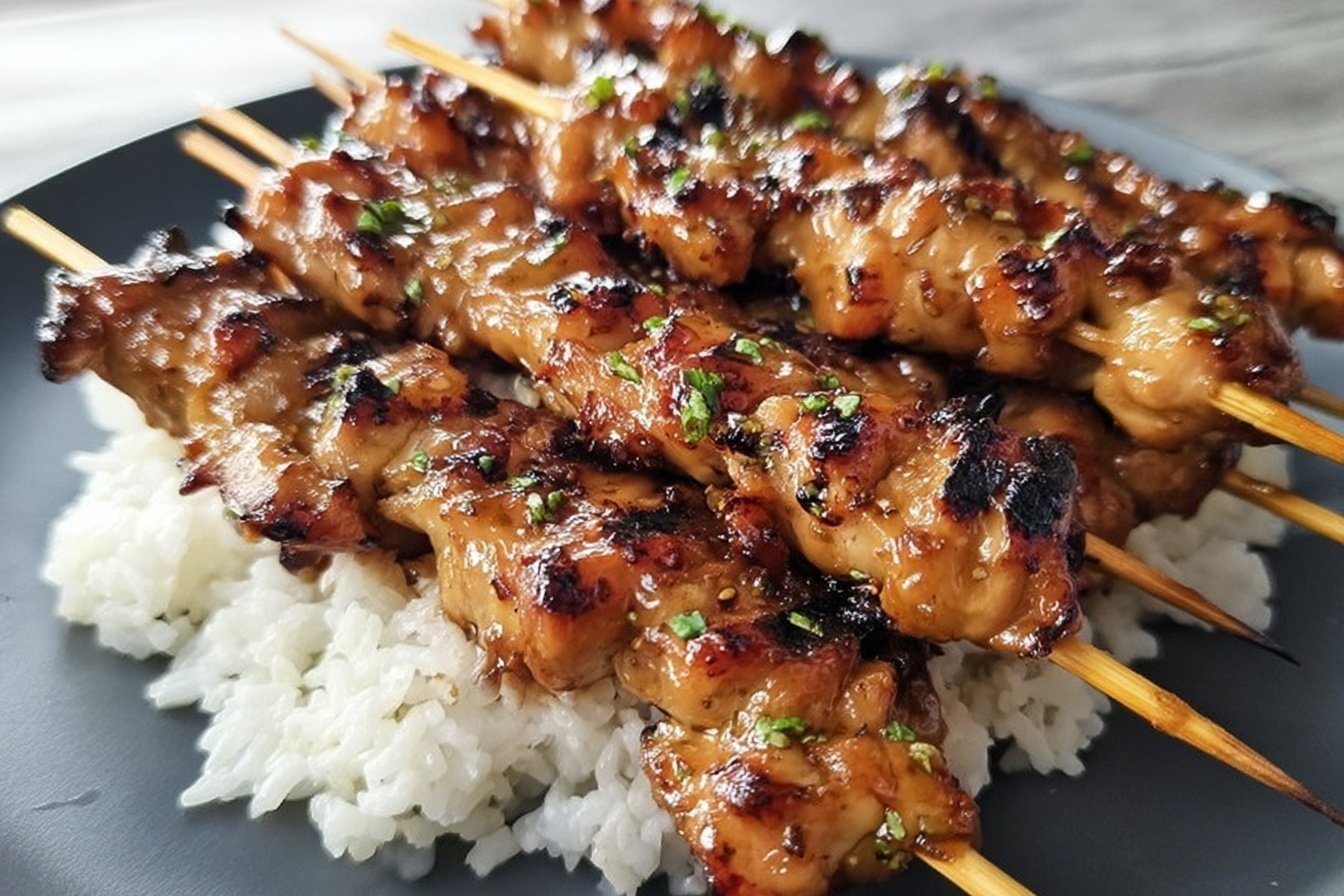 Grilled Teriyaki Chicken Skewers