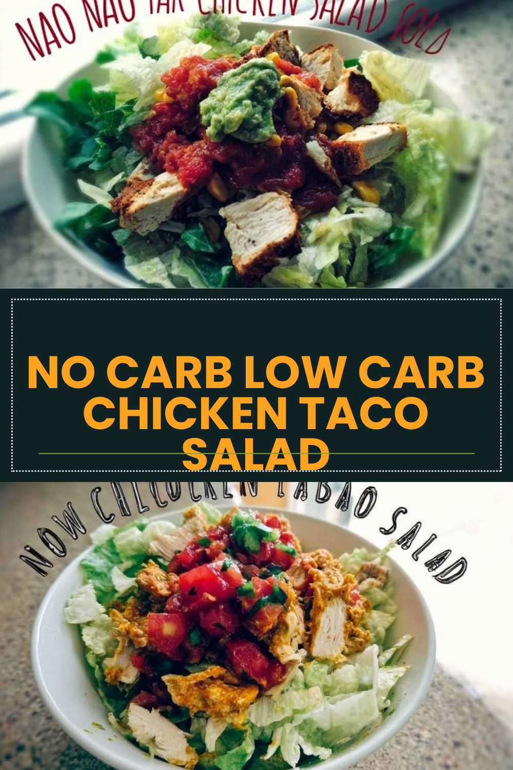 Keto Chicken Taco Salad Recipe 3 No Carb Low Carb Chicken Taco Salad