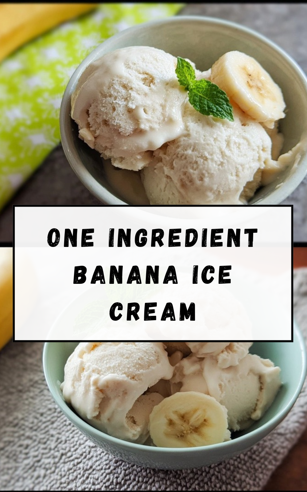 One Ingredient Banana Ice Cream