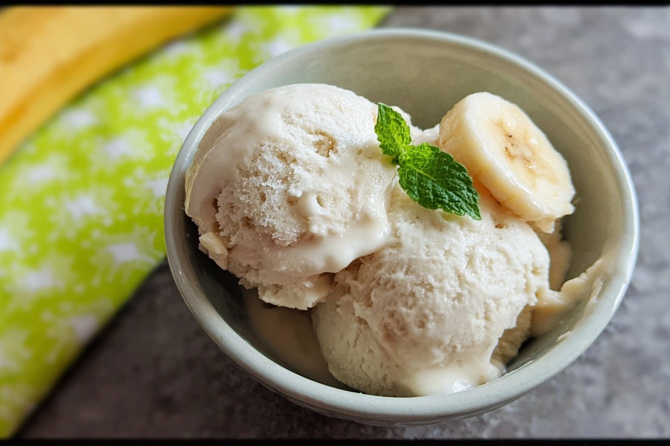 One Ingredient Banana Ice Cream