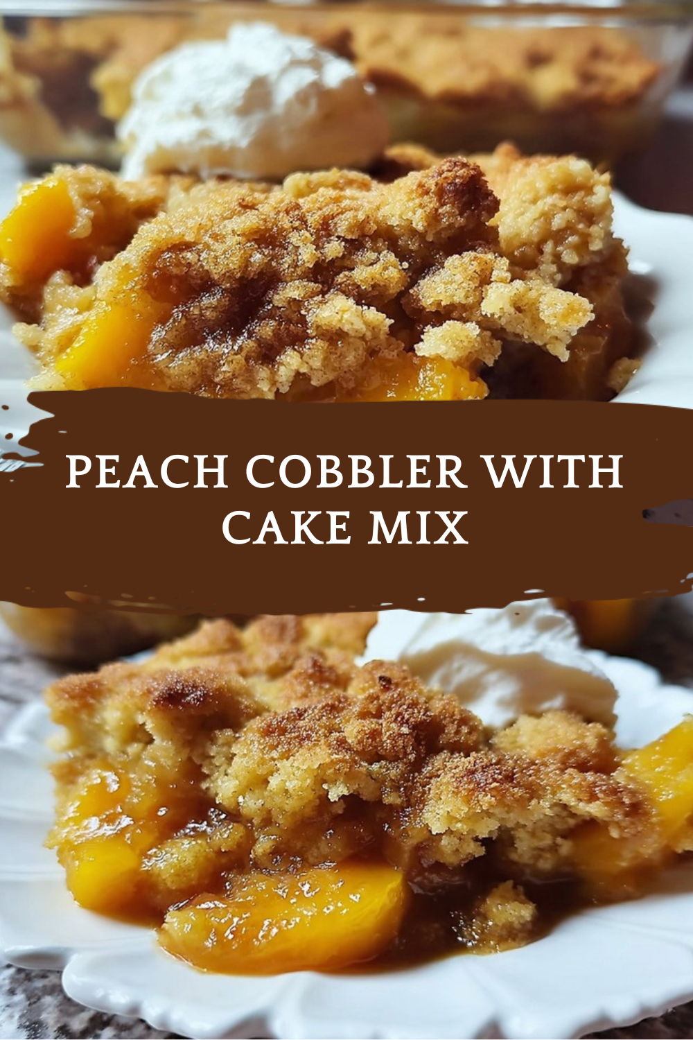 Peach Cobbler Recipe with Canned Peaches and Cake Mix 3 Peach Cobbler With Cake Mix