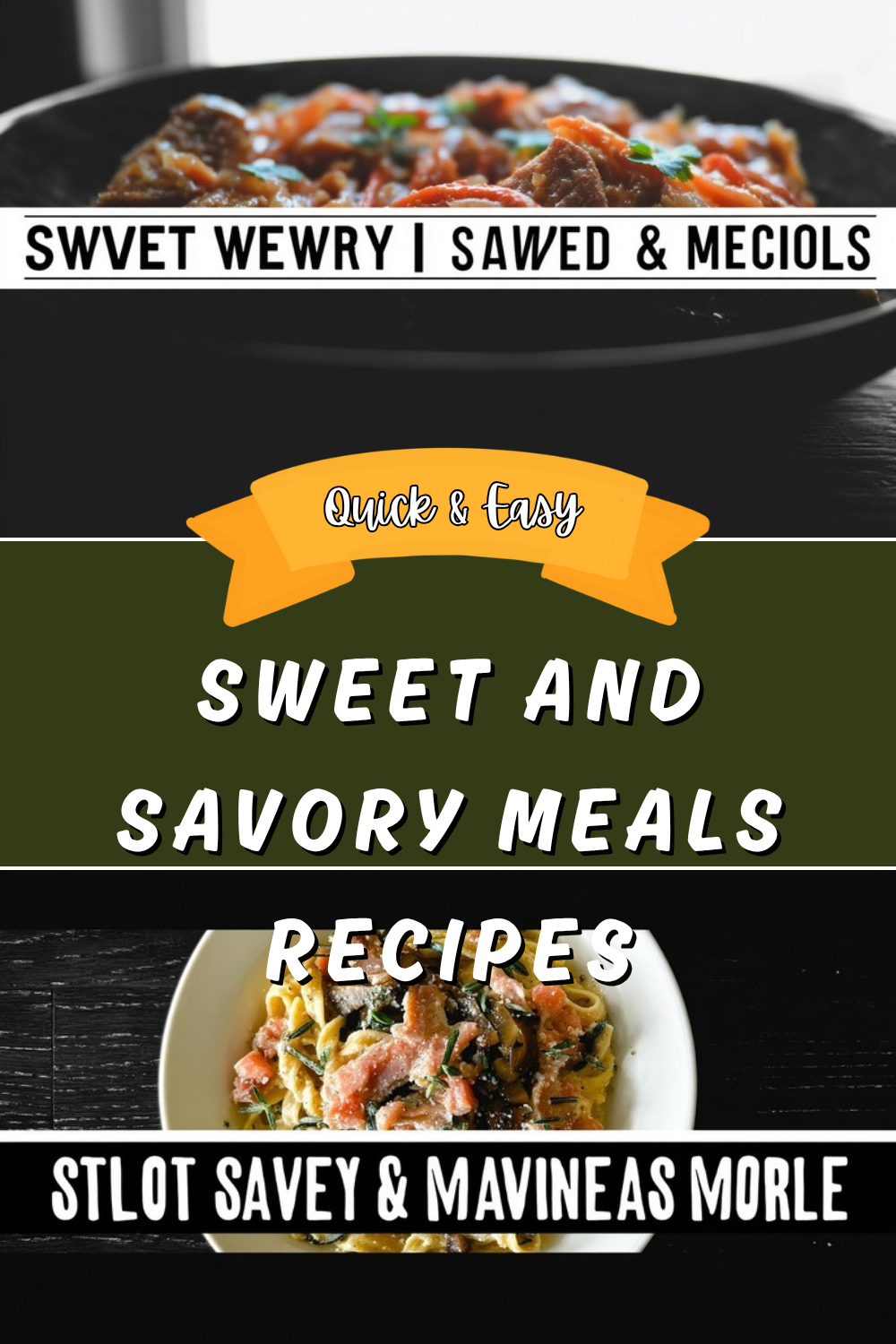 Sweet And Savory Meals Recipes