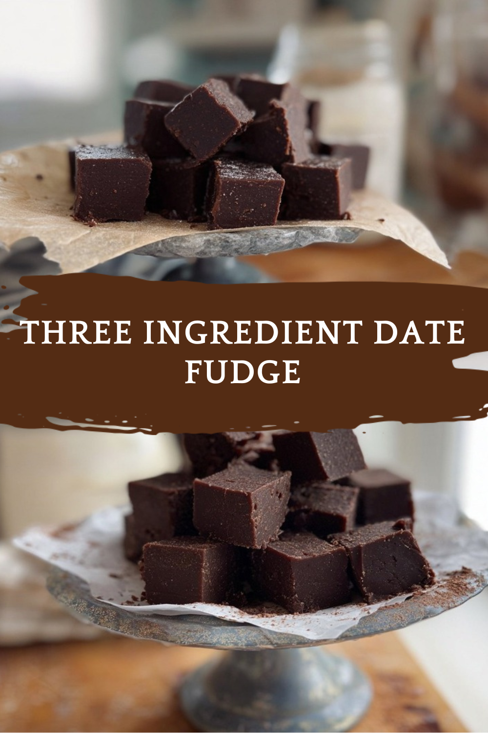 Three Ingredient Date Fudge